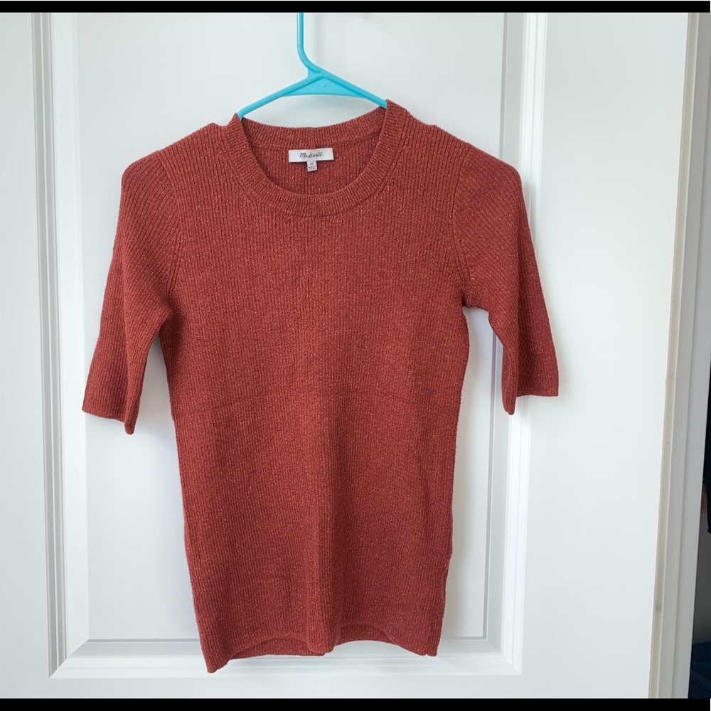 Madewell brick-red color sweater